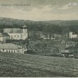 Kompletní panorama - klášter, škola, pivovar 1921