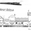 Pohled na pivovar z jihu, 1929, SOA Plze�