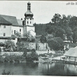 proslun�n� pohled na kl�ter a rybn�k i s husami