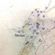 Katastr�ln� mapa Pivo� 1885 s popisn�mi ��sly a ru�n�mi pozn�mkami, SOA Plze�