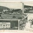 1903 okénková klášter, penzión a řeznictví a škola s turistou