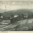 Nezvykl� pohled od lesa nad silnic� do Mnichova 1929