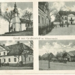 Lučina 1925, Kostel s farou, škola a hostinec