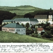 Tentýž pohled na školu, Lysou a klášter, bez četníka, 90. léta 19.stol.