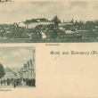 Okénková, celkový pohled a náměstí, 1895