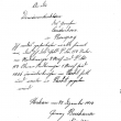 Žádost hostinského F.Buchauera z čp.45 z r.1919 o registraci nájmu