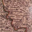 detail Seutterovy mapy Čech, kolem 1720